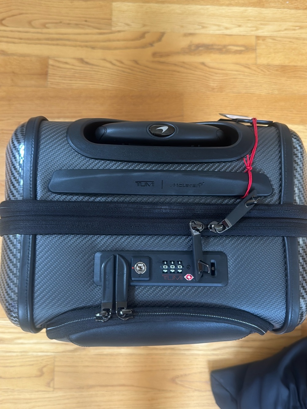 Tumi Black Carbon-Texture Carry-On Spinner - Picture 6 of 9